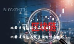 比特币钱包能查在线么？比特币钱包在线查询方