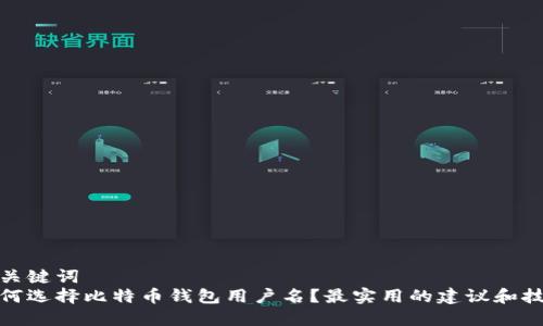 和关键词
如何选择比特币钱包用户名?最实用的建议和技巧