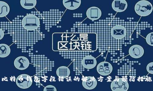 比特币钱包字段错误的解决方案与预防措施
