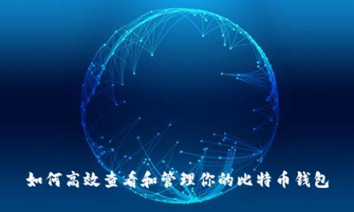 如何高效查看和管理你的比特币钱包
