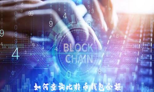 
如何查询比特币钱包余额